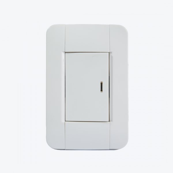 Interruptor simple 4x6 Iris Next blanco 10A-250V
